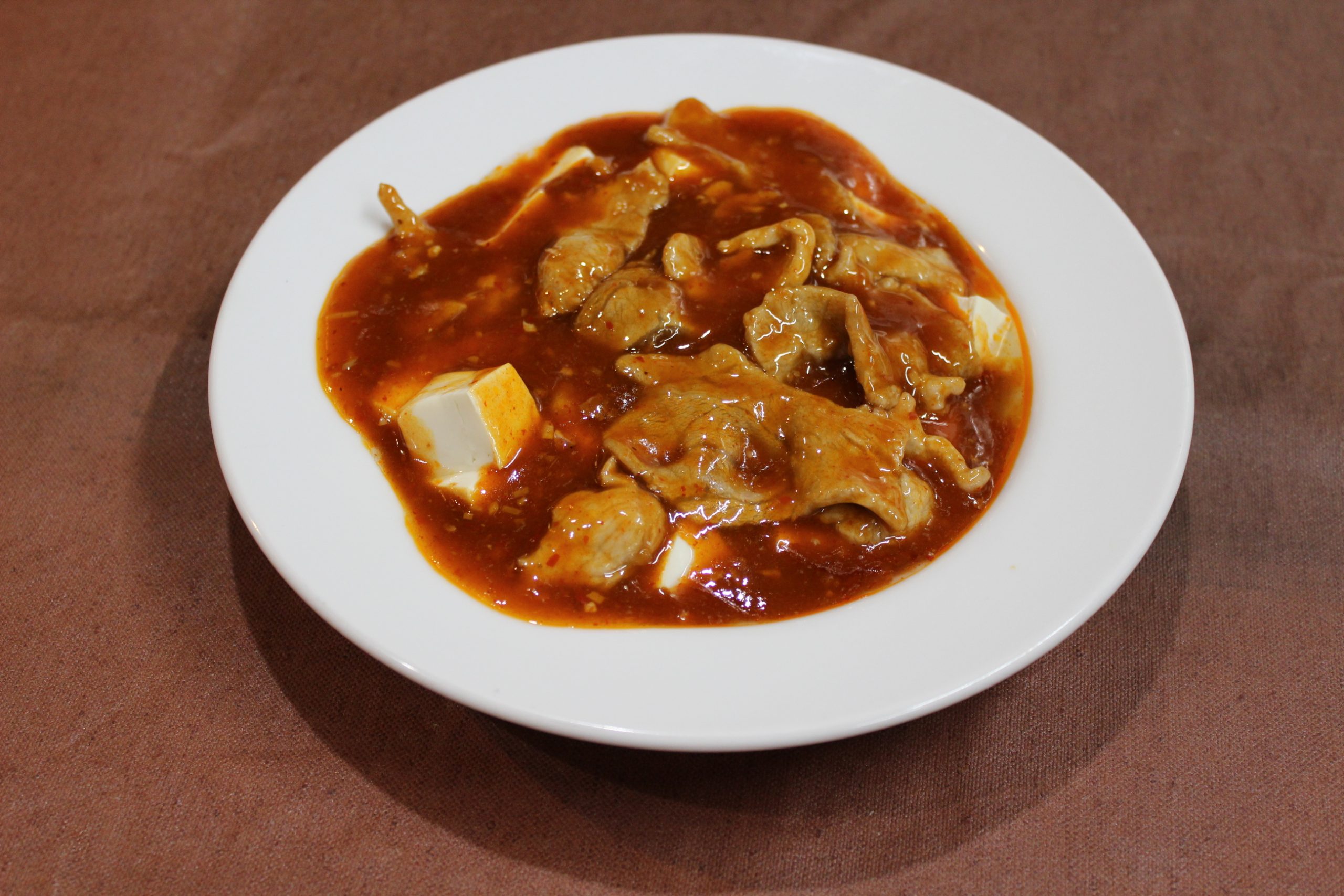 【豆花里脊】豚肉と豆腐の四川風煮込み