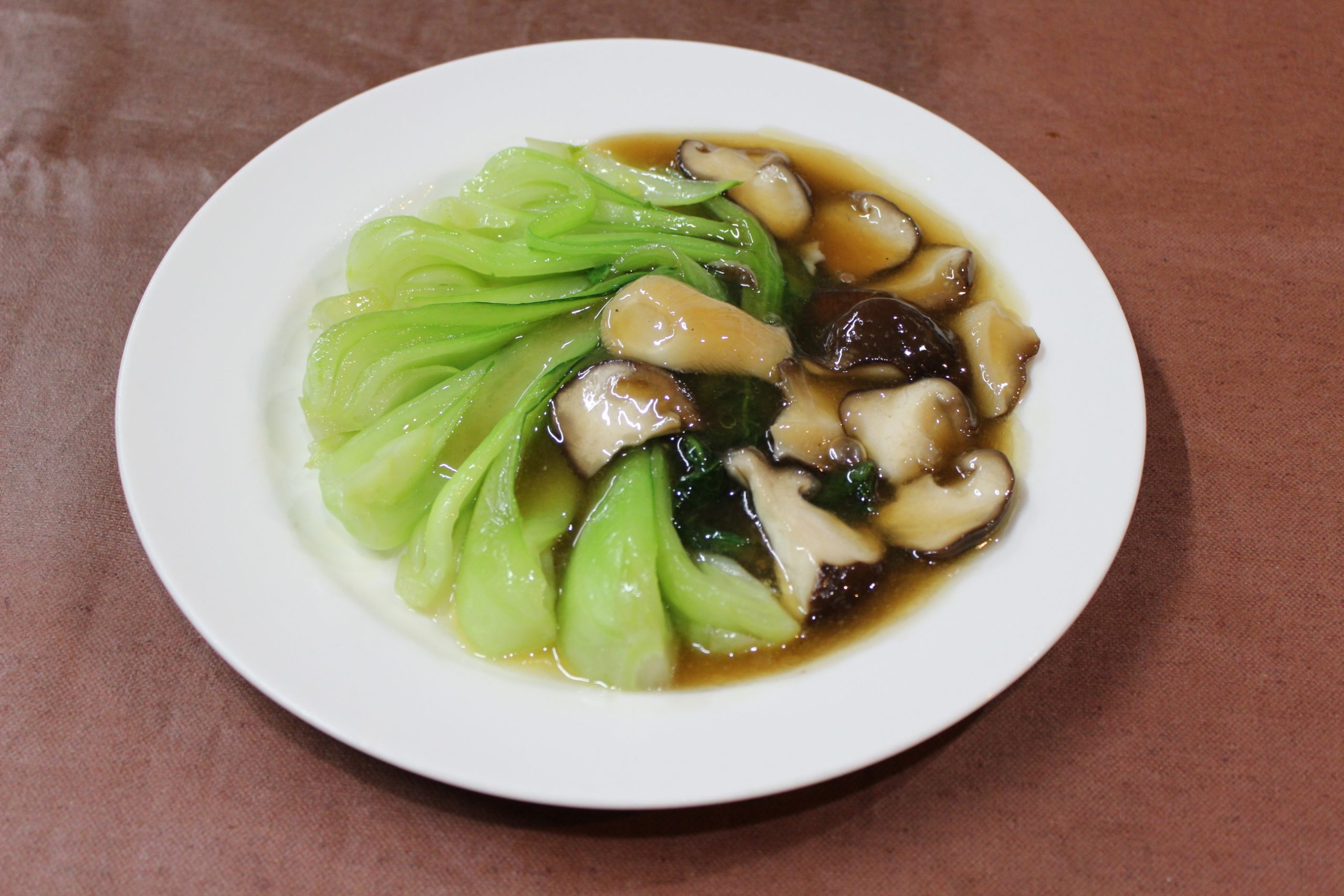 【香菇油菜】チンゲン菜とシイタケの炒めもの